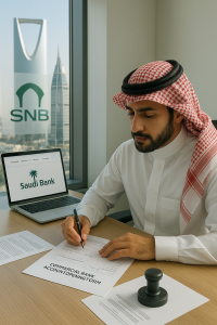 فتح حساب بنكي تجاري في السعودية