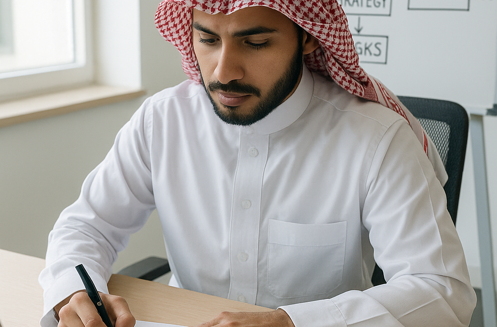 خطة عمل مشروع في السعودية: خطواتك الأولى لجذب التمويل والمستثمرين في 2025