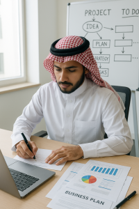 إعداد خطة عمل مشروع في السعودية